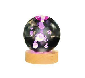 Lampara Bola De Cristal LED RGB Colores Astronauta