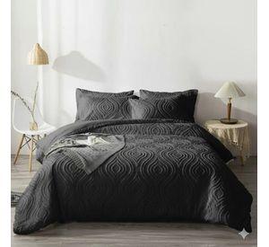 CUBRECAMA KING TEXTURIZADO AL RELIEVE 3D SEMI ACOLCHADO TFI