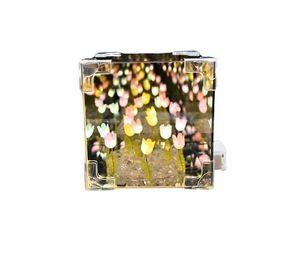 Lámpara Cubo Led Decorativa Tulipán
