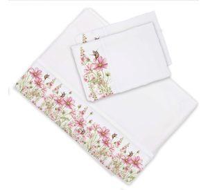 Juego de Sábanas King Jardín Primaveral Rosa