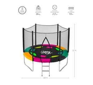Cama Elástica 1,83 mt 6ft Edición Exclusiva R GlowUp