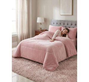 Plumón Cubrecama King Plush con Reverso Chiporro Invierno A4