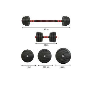 Set Mancuernas Ajustable 20 Kg - Barra Armable Extensión Boost Fitness