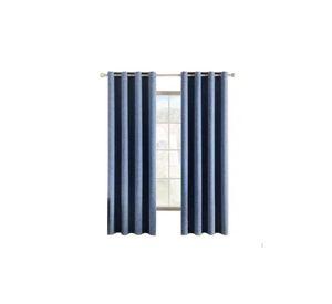 Cortina Blackout 100% 2 Paños 140x220cm Textura Lino Denim