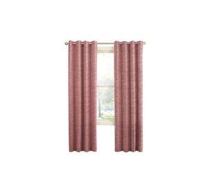Cortina Blackout 100% 2 Paños 140x220cm Textura Lino Rosado
