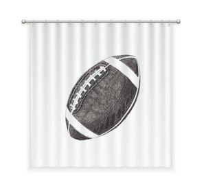 CORTINA BAÑO ALGODÓN PELOTA RUGBY