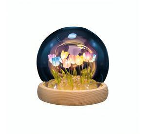Lámpara LED Decorativa Tulipán en Cúpula Multicolor