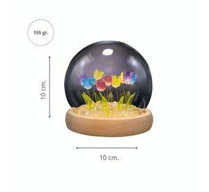 Lámpara LED Decorativa Tulipán en Cúpula Multicolor