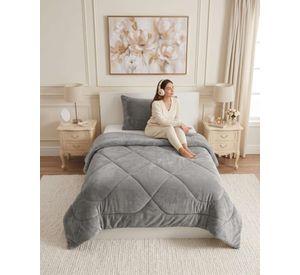 Cubrecama Plush Con Chiporro Plazas y media Quilt Térmico 01