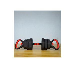 Mancuernas Ajustables Set 10kg 3 En 1 + Barra + Kettlebell Boost Fitness