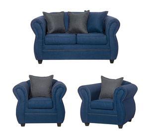 Juego de Living 2 1 1 Emili Azul