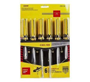 Juego De 6 Destornilladores Cxh + Rack