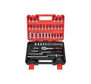 Juego De Dados Y Ratchet 53 Piezas Cr-v 1/4 Maletín Mecánica