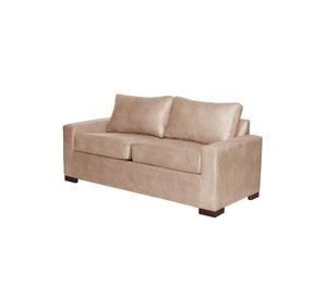 SOFA LIVORNO 2C CUERO KENTUCKY BEIGE