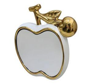 Espejo Decorativo Mesa Forma Manzana Adorno Hogar Jhn