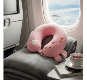 Almohada De Viaje Con Estampado De Animales Kawaii