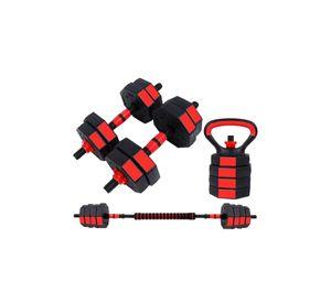 Set Mancuernas Ajustables 15kg 3 En 1 + Barra + Kettlebell Boost Fitness
