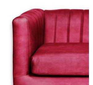 SOFA BRESCIA 3C CUERO KENTUCKY ROJO