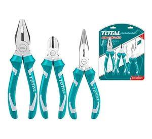 Set De 3 Alicates Universal Combinado Total Tools Tht1k0301