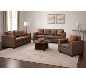 Juego de Living 3 2 1 Ezeiza Chocolate