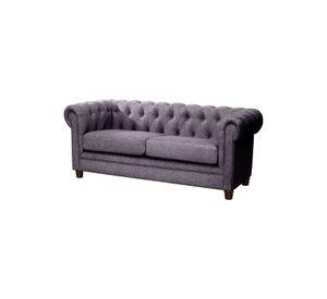 SOFA FLORENCIA 2C LINO GRIS OSCURO