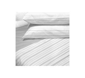 Sabana Andes 180 Hilos Estampada Lineas Gris 1.5 Plazas