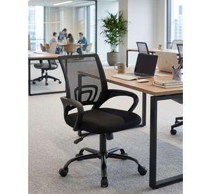 Pack 2 Sillas de Oficina Ergonómica con Respaldo de Malla y Base Cromada