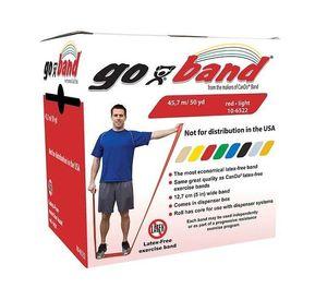 Bandas elásticas GoBand® Roja Baja Resistencia 45.7 mts