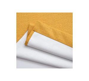 Cortina Lino Con Blackout Engomado Térmica 140x220 Amarillo