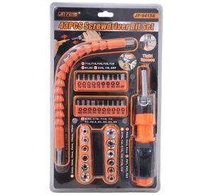 Set Destornillador Dados Extensión Flexible 43 Unidades