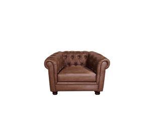 SOFA FLORENCIA 1C CUERO COLORADO CARAMELO