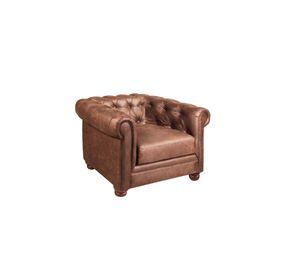 SOFA FLORENCIA 1C CUERO COLORADO CARAMELO