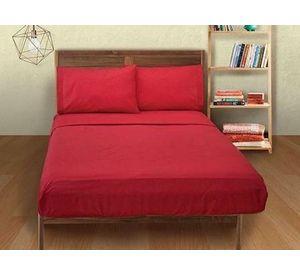 SABANA POLAR COLOR ROJO 1.5 PLAZAS