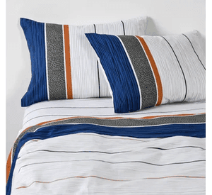 Sabanas cannon 2 plazas 144 hilos diseño blue mist color alba
