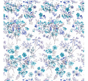 Cubrecama Quilt Reversible Estampado Queen Calypso Flowers Collection Martin