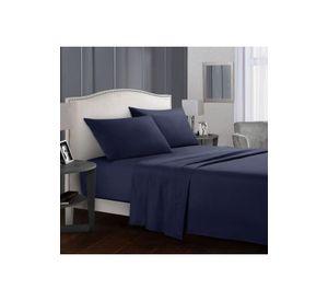 Juego Sábanas Poliéster Polar + 2 Fundas 2 PL Azul