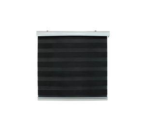 Cortina Roller Duo Zebra Día Noche 150x200cm Negro