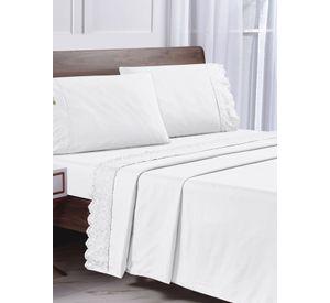 SABANA ANDES MICROFIBRA BRODERIE BLANCO KING