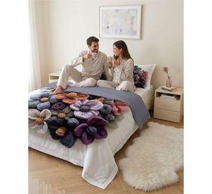 Quilt Cubrecamas Ligero Verano Efecto 5D 2Plaza 2P11