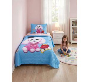 Cubrecama Quilt Verano Plaza Y Media Estampado Temática a4