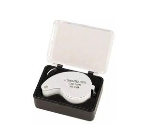 Lupa Geologica 40x25mm Led Lupa Joyero Con Luz