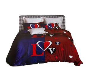 JUEGO DE SABANAS 2.0 PLAZAS QUEEN LOVE RED 627