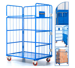Carro Picking Para Bodega Plegable Acero 500kg