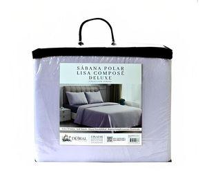 Sábanas Polar Composé 1.5 Plazas / Bicolor Morado – Doral