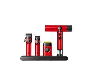 Kit Premium Barbería Maletín Clipper Trimmer Shaver Secador V-001