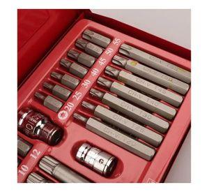 Kit Juego Puntas Corto Largo Torx Allen Imbus 40 Piezas