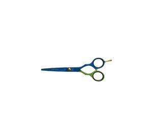 Tijera Henbor Italiana 782B Filo Navaja 5.5'' Azul & Verde