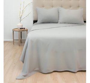 Sábanas Polar Lisa Composé 2 Plazas / Bicolor Gris – Doral