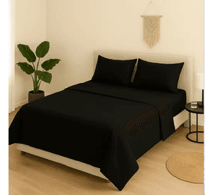 Sabanas hotel irish home microfibra super king color negro