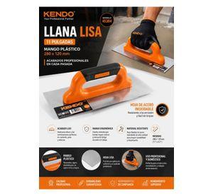Llana Lisa Kendo 11 PuLG. Mango Plastico 280x120mm 45304